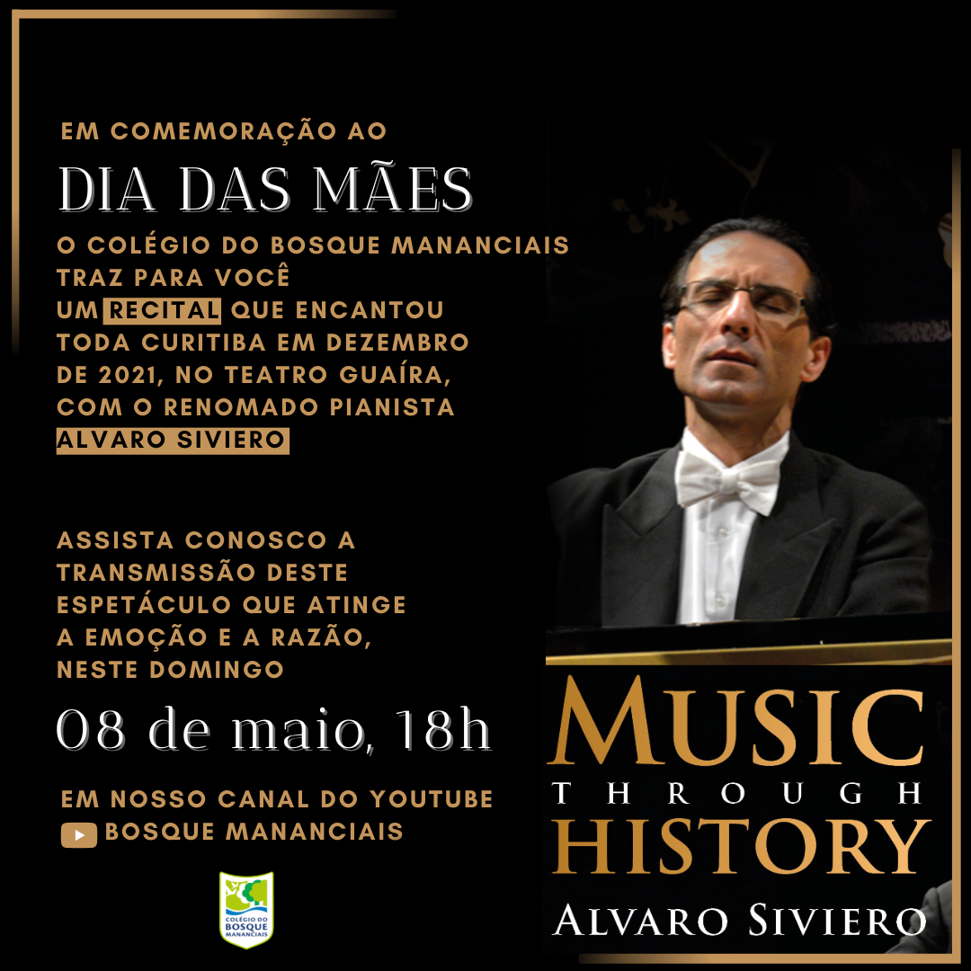 Recital com Alvaro Siviero em nosso canal do Youtube