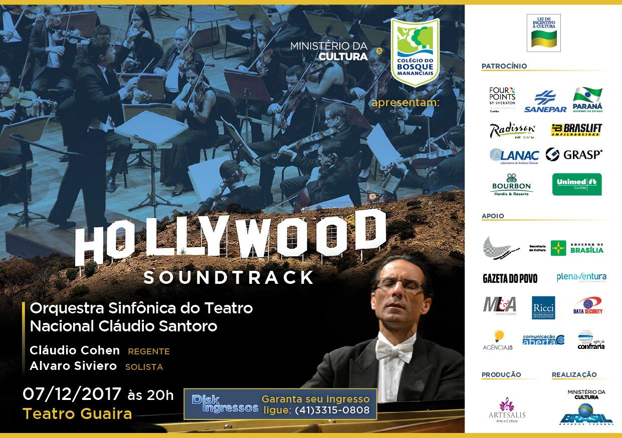 É hoje o Concerto Hollywood Soundtrack!