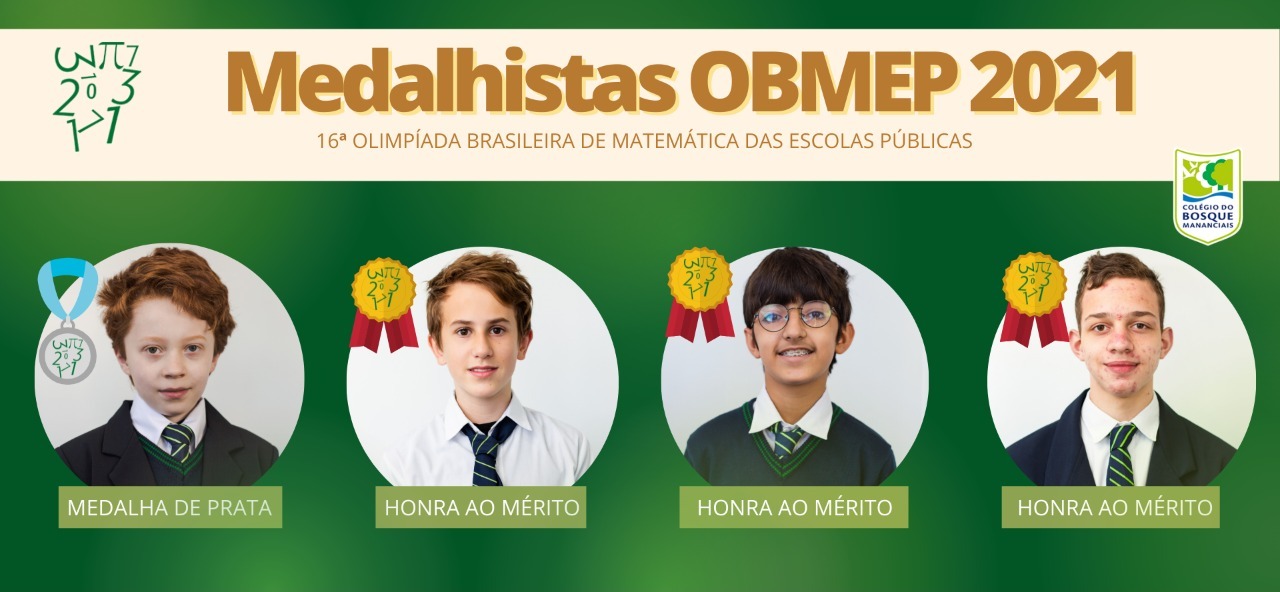 Todos os alunos classificados para a 2ª fase conquistam medalha na Obmep