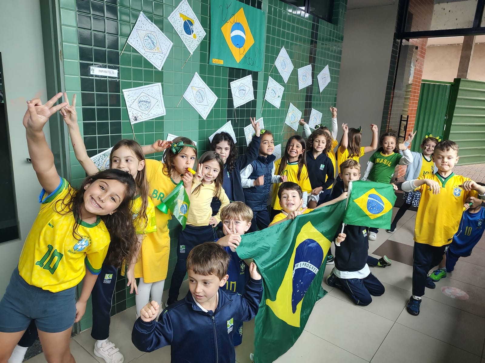 Muita animação para torcer pelo Brasil