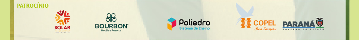 Patrocínio: Solar, Poliedro, Bourbon, Copel - Governo do Estado do Paraná