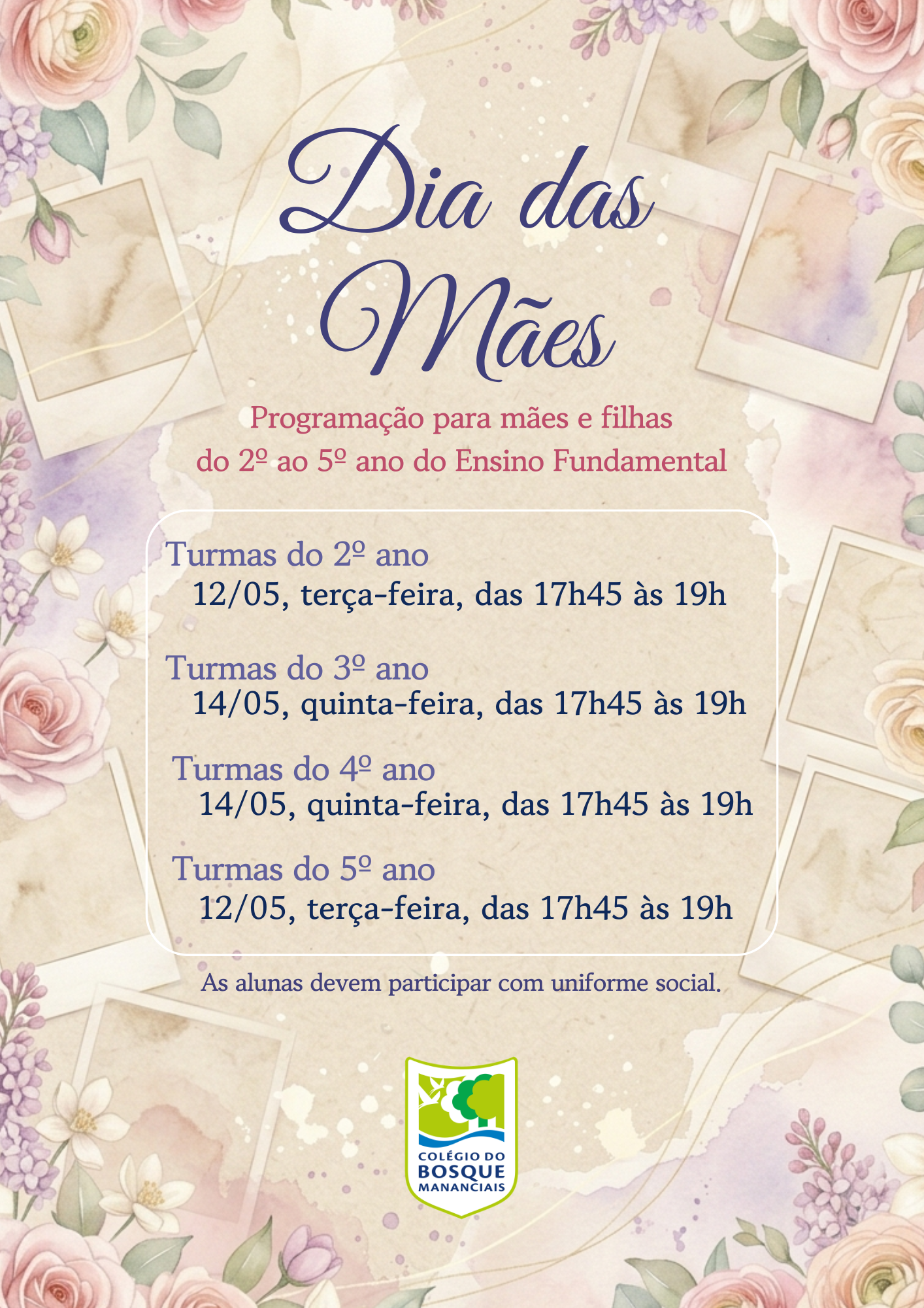 Dia das Mães - 2º a 5º ano do Ensino Fundamental