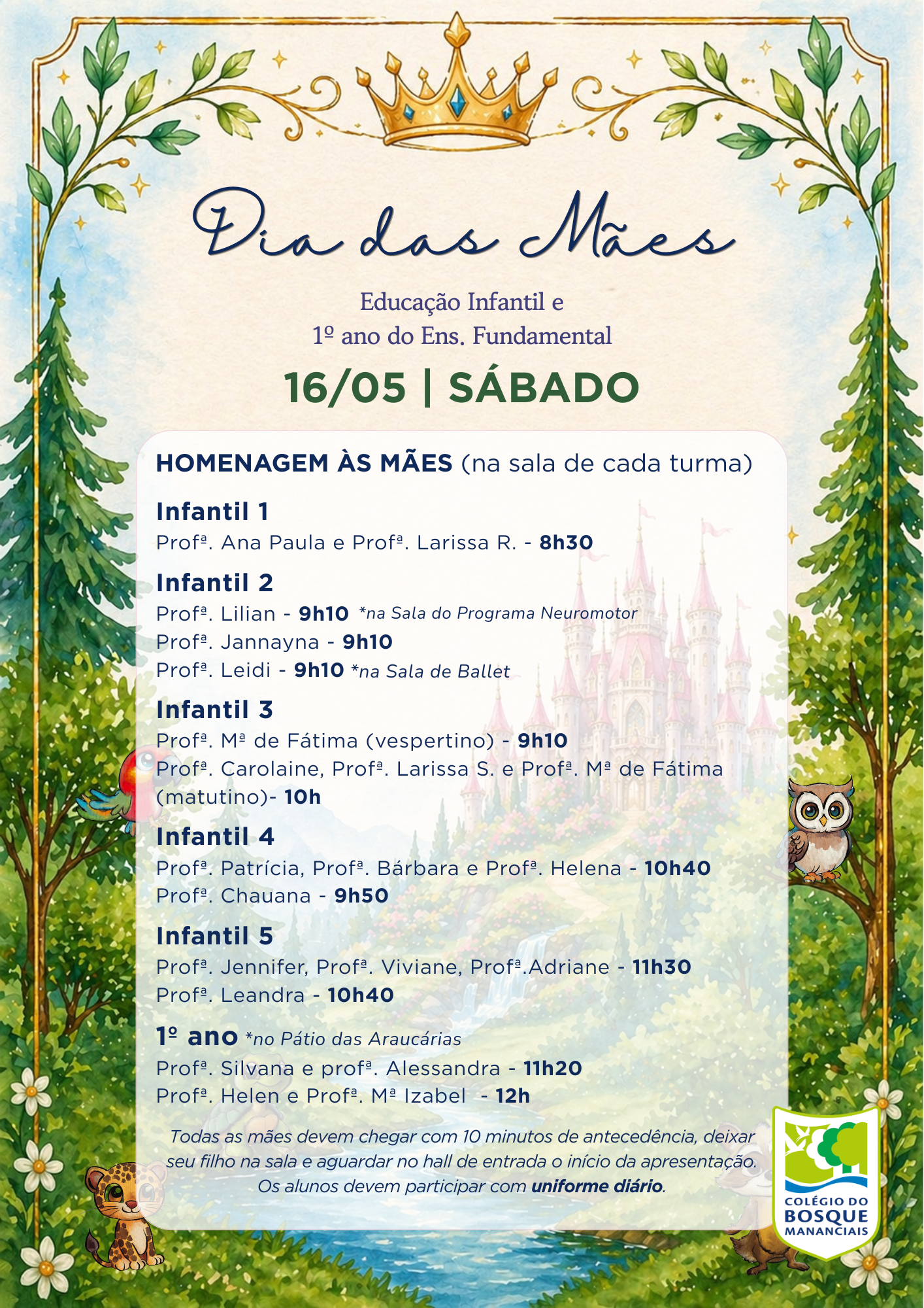 Dia das Mães - Educação Infantil e 1º ano do Ens. Fundamental
