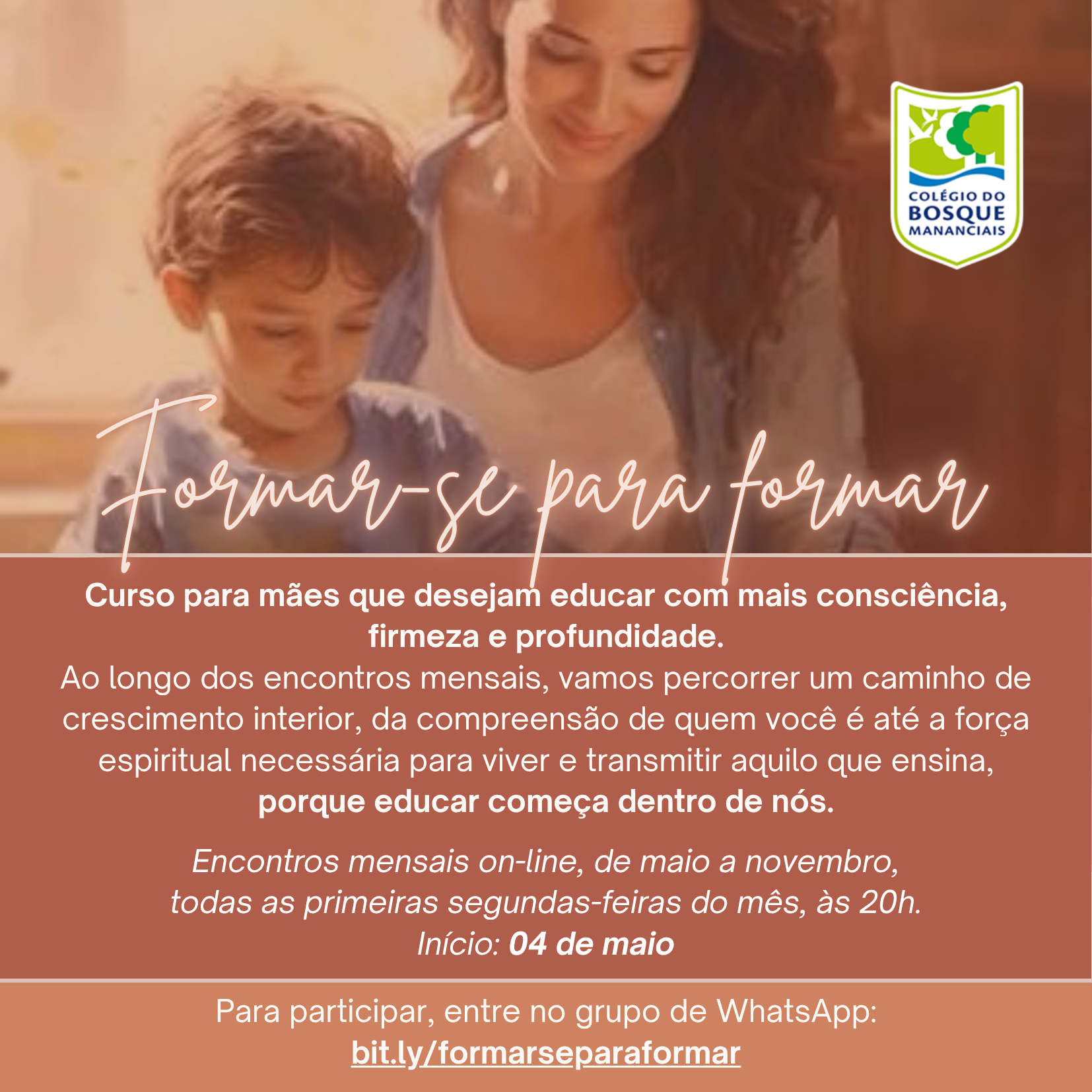 Formar-se para formar - curso para mães