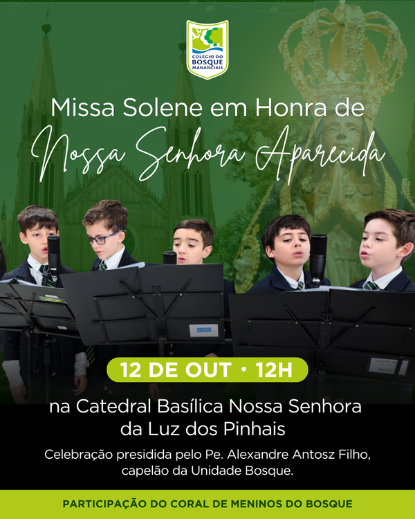 Missa solene em honra de Nossa Senhora Aparecida