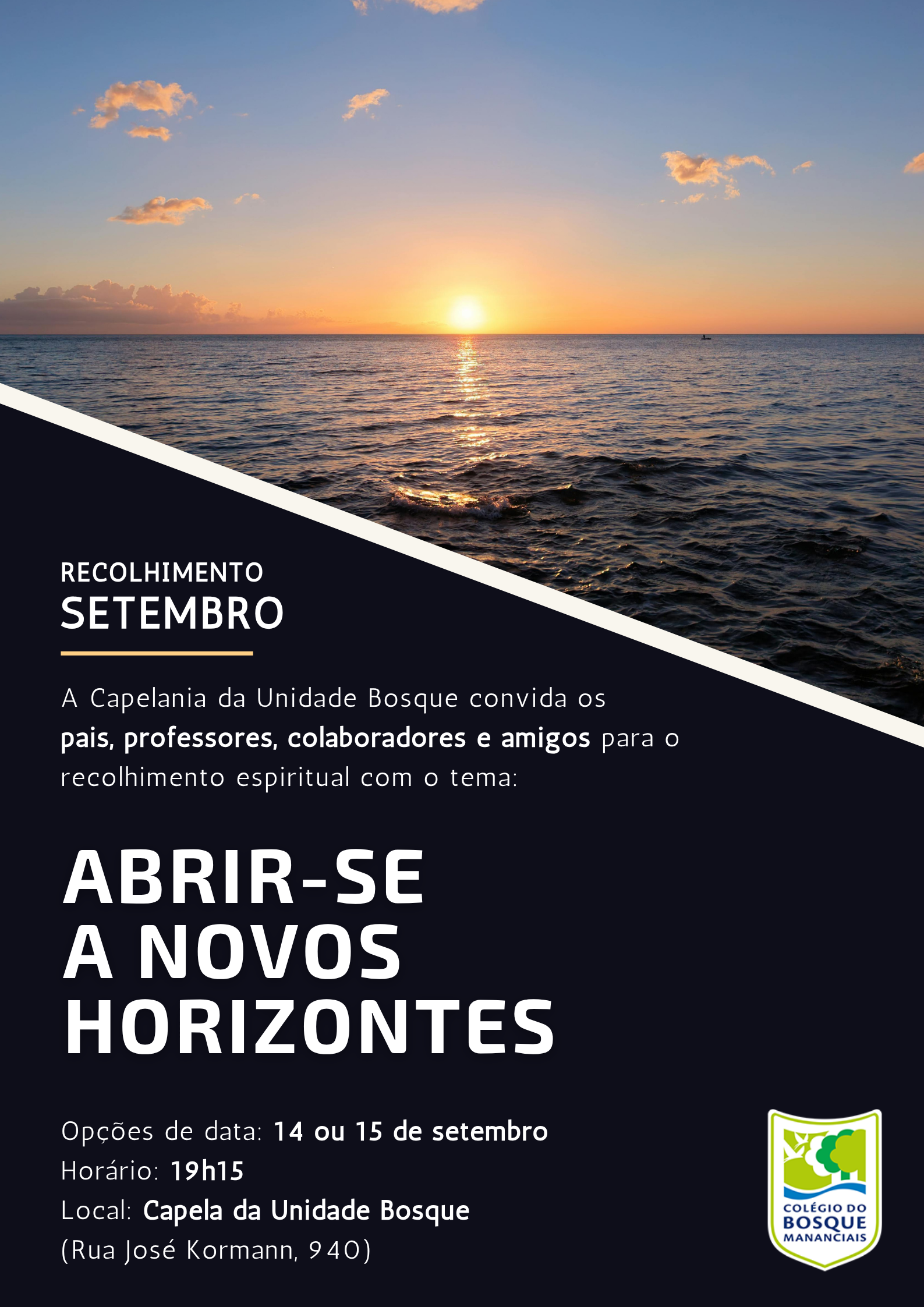 Recolhimento Espiritual de Setembro - Masculino
