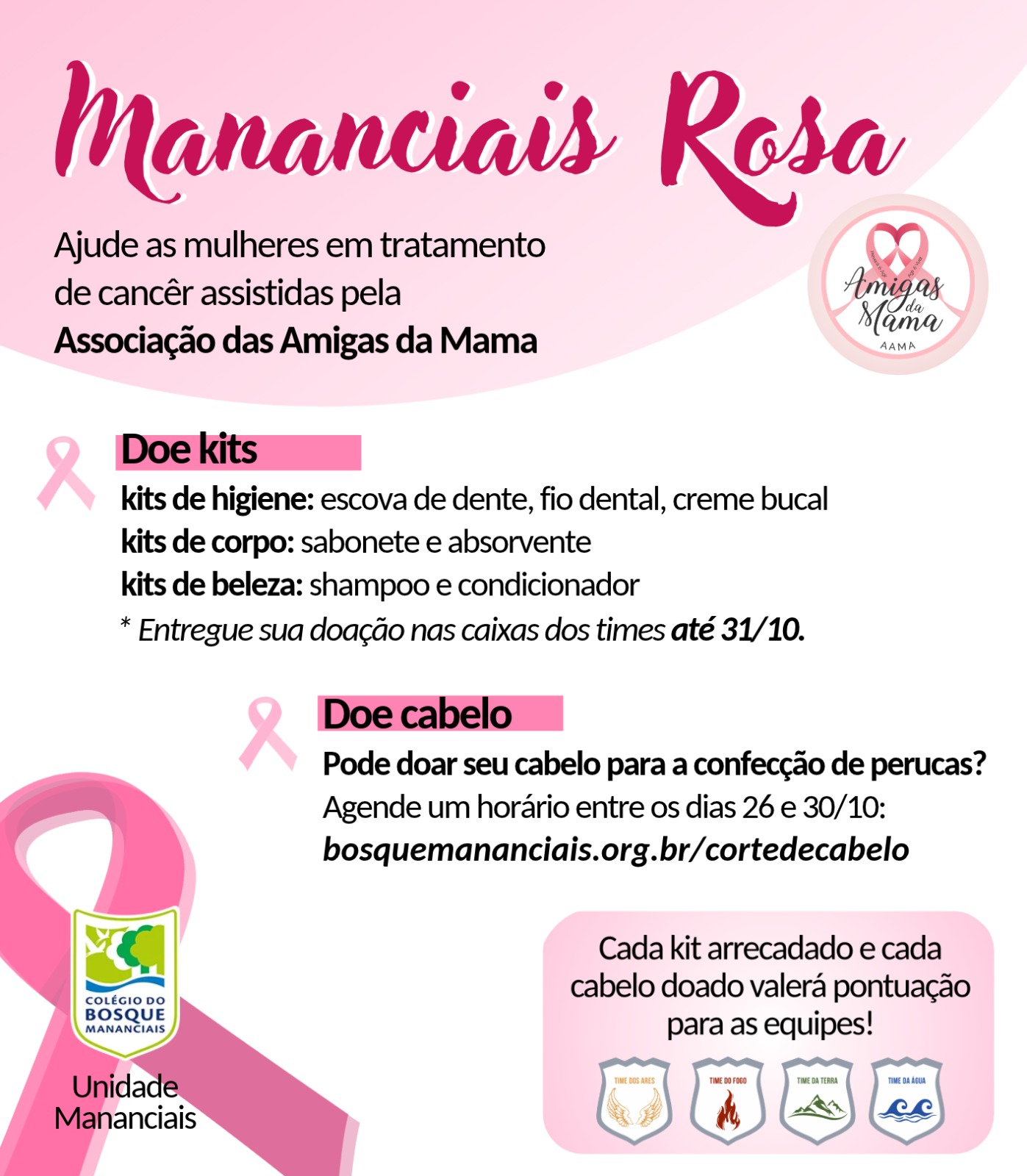 Campanha Mananciais Rosa | Outubro Rosa