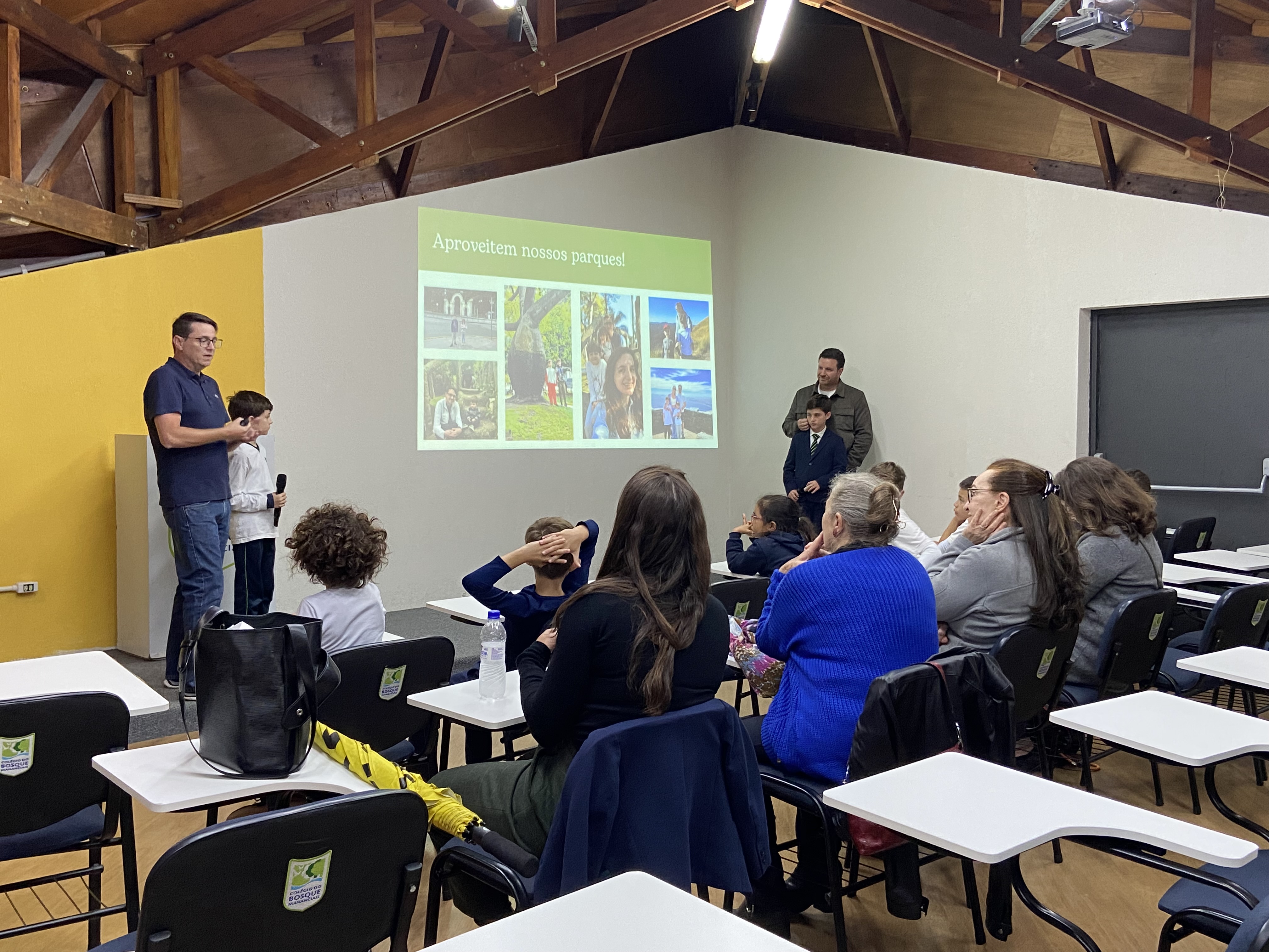 Projeto Curitibando: 4º ano do Ens. Fundamental apresenta o Passeio Público com participação dos pais 